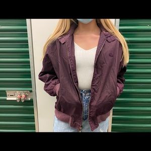 Purple Lacoste Bomber Jacket